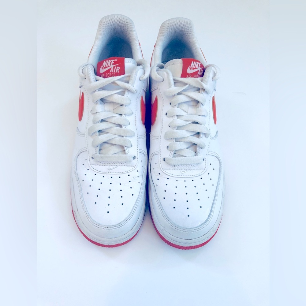 Men’s Air Force Nike, Orange and White, size 9